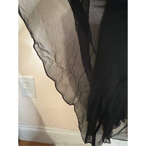 Stenay Y2K Black Silk Beaded Fairy Goth Dress 8P - Picture 6 of 7